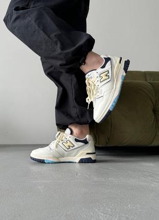 Стильные кроссовки высокого качества в стиле new balance 550 xatch paul cream10 фото