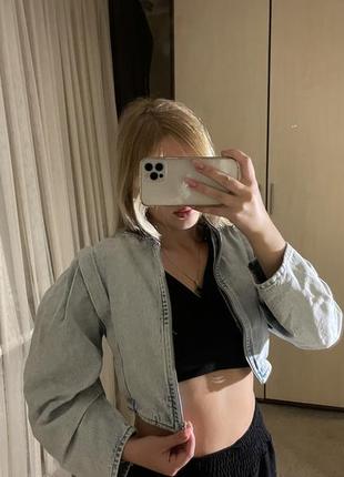 Джинсова куртка zara