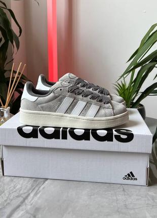 Adidas campus 00s light grey женские кроссовки адидас кампус серые