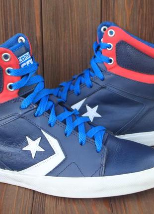 Кеди converse all star mid 540208c шкіра оригінал 40р кросівки