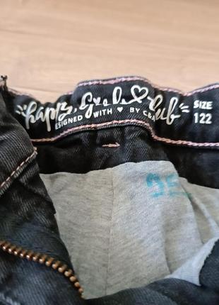Джинсы с коттоновой подкладкой happy girls club/джинсы с камушками/ штаны для девочки2 фото