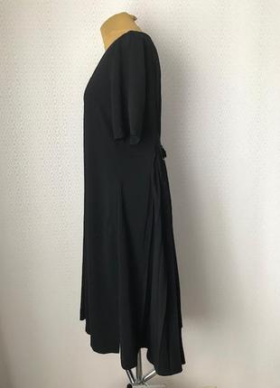 Дизайнерское оригинальное черное платье от cora kemperman, размер xl-3xl2 фото