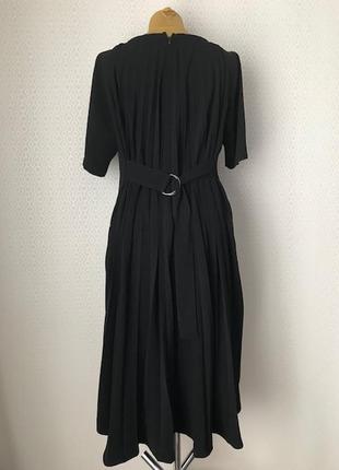 Дизайнерское оригинальное черное платье от cora kemperman, размер xl-3xl3 фото
