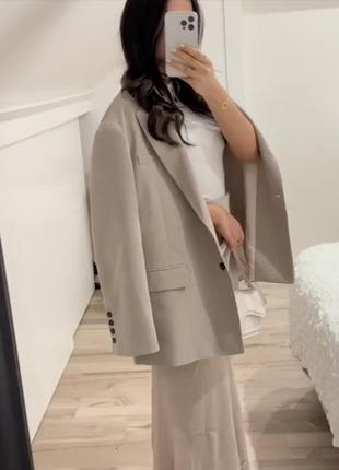 Идеальный пиджак жакет блейзер оверсайз из мужского плеча zara