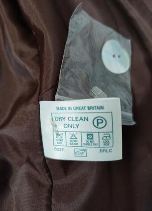 Стильний шоколадний блейзер піджак подовжений5 фото