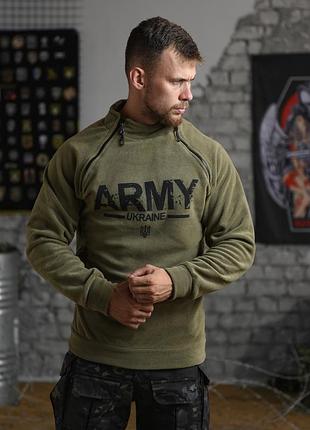 Кофта флисовая тактическая army койот! флісівка тактична чоловіча койот! осінь-зима! фліска тактична!