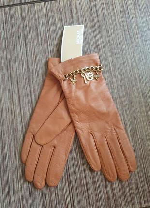 Кожаные перчатки, рукавицы от michael kors, оригинал, новые