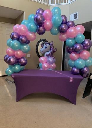 Скатерть sibosen из спандекса, облегающая фиолетовая 180 см2 фото