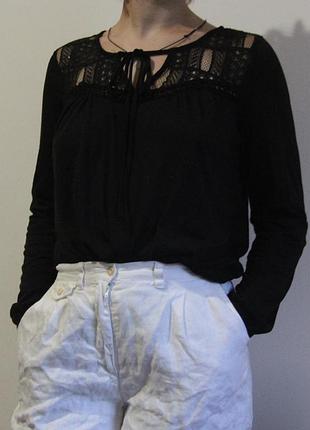 Винтажная кофта кружевная