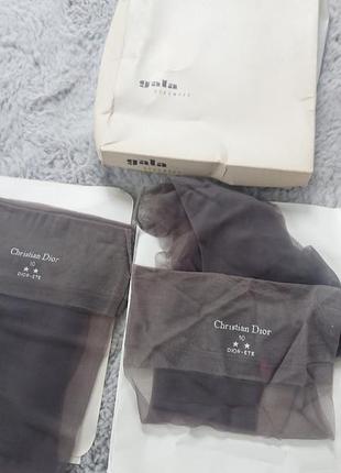 Christian dior, оригинал vintage! нейлоновые винтажные чулки под пояс, новые