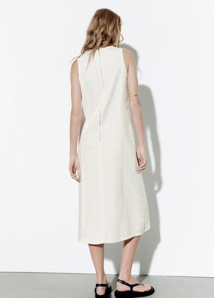 Джинсова сукня міді zara, розмір s, м5 фото
