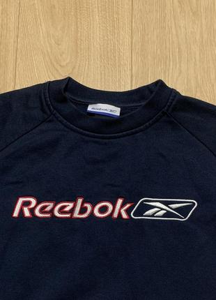 Reebok vintage big logo хорошенький свитшот с вышитым логотипом3 фото