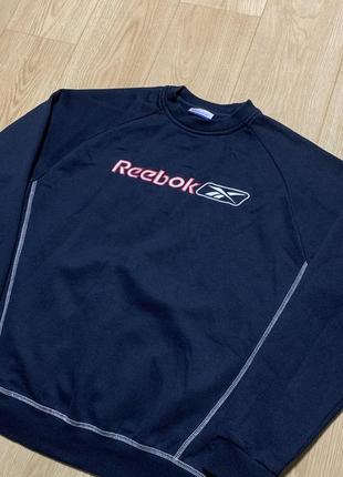 Reebok vintage big logo гарненький світшот з вишитим логотипом2 фото