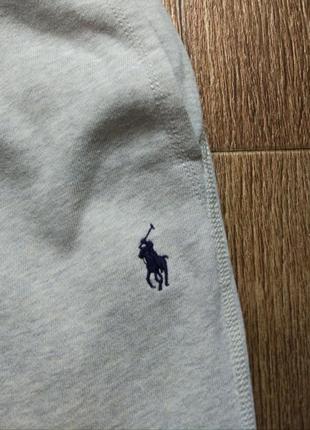 Серые мужские спортивные трикотажные штаны шорты polo ralph lauren размер xxl2 фото