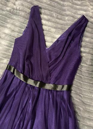 Платье длинное вечернее фиолетовое1 фото