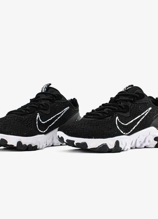 Кроссовки nike react vision"black/white"1 фото