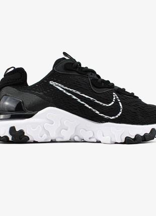 Кроссовки nike react vision"black/white"6 фото