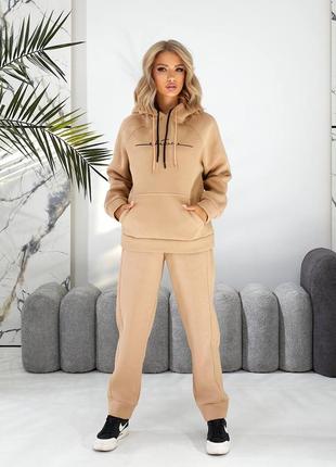 Женский теплый спортивный костюм oversize