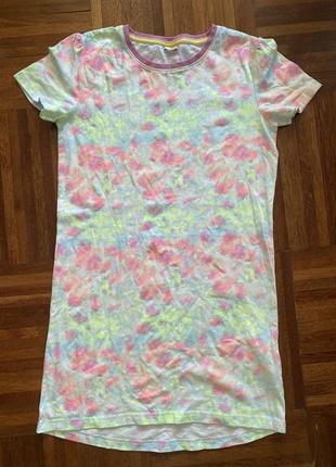 Новое хлопковое трикотажное платье платье платье тай дай на девочку подростка nkd на рост 158-164 нижочка 🇩🇪