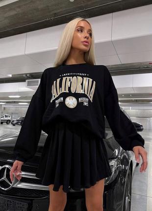 Трендовый костюм (свитшот + юбка)