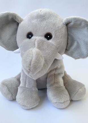 Мягкая игрушка плюшевый серый слон слоник слонёнок1 фото