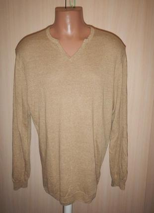 Легкий лляний сверт лонгслів andrea fenzi р.56 льон бавовна