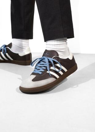 Кроссовки wthiera6 samba brown grey white