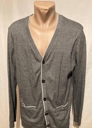 Брендовий чоловічий кардиган 100% cotton jasper conran