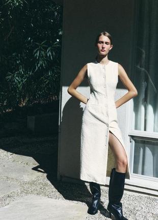 Текстурированное платье-футляр zw collection