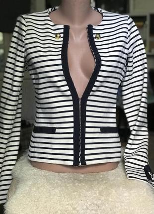 Піджак жакет блайзер жіночий морський стиль old money бренд liu jo10 фото