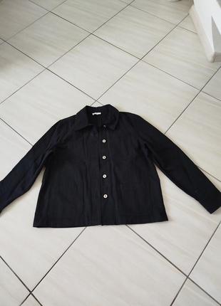 Джинсовая черная куртка2 фото