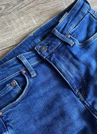 Классические синие джинсы скинни4 фото