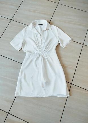 Белоснежное платье zara