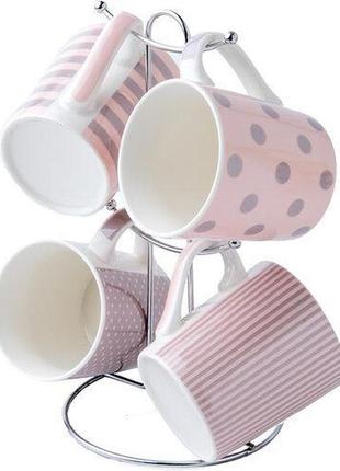 Набор кружек limited edition tenderness d76-t2312 4 шт 280 мл