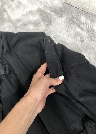 Коттоновый черный кардиган куртка8 фото