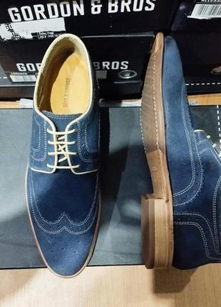 Новые, в коробке невероятные замшевые туфли бренда мужской обуви из нижочки gordon &amp; bros