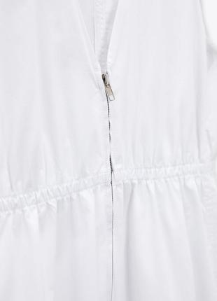 Хлопковое платье миди с молнией отд zara, размер xs9 фото