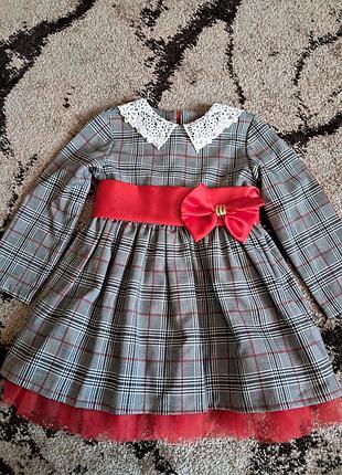 Платье в клетку