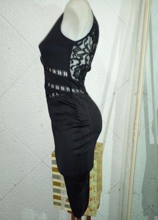Вечернее платье трикотаж кружевное спинка юбка карандаш3 фото