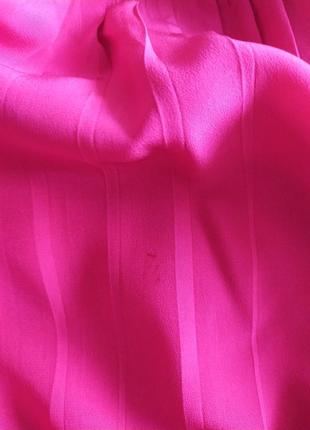 Akris прекрасное шелковое платье цвета фуксии10 фото