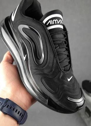 Кроссовки nike air max 720 черные с белым7 фото