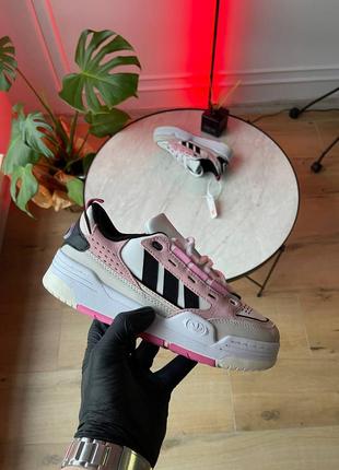 Женские кроссовки adidas adi2000 white beige pink