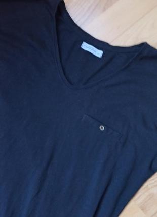 Хлопковая футболка с длинным рукавом reserved чёрная кофта реглан2 фото