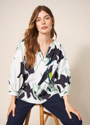 Объемная блуза из органического хлопка