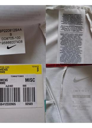 Майка жіноча тенісна nike court nkct dri fit tank nt mb крат нова оригінал9 фото