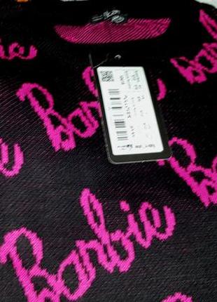 Трендовый черный свитер "barbie" овесайз новый размер универсальный с-л8 фото