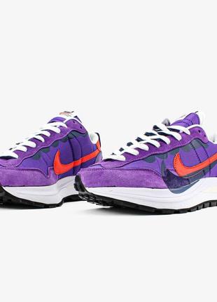 Sacai x nike vaporwaffle чоловічі якісні стильно виглядають, зручні в носінні9 фото