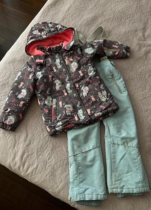 Пуховик зимовий комбінезон  костюм cool club 116 cm zara