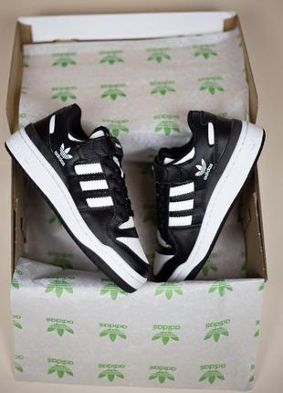 Adidas forum 84 low black and white3 фото