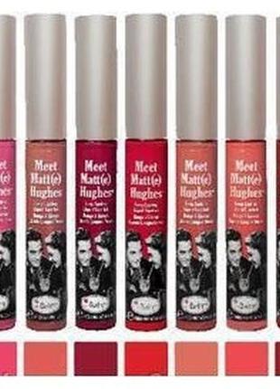 Жидкая матовая помада thebalm meet matte hughes liquid lipstick код.5216 фото